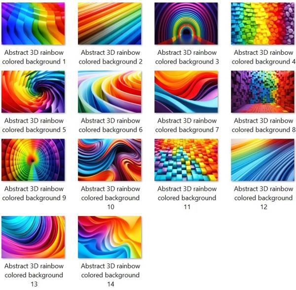Kategorie Rainbow Colors